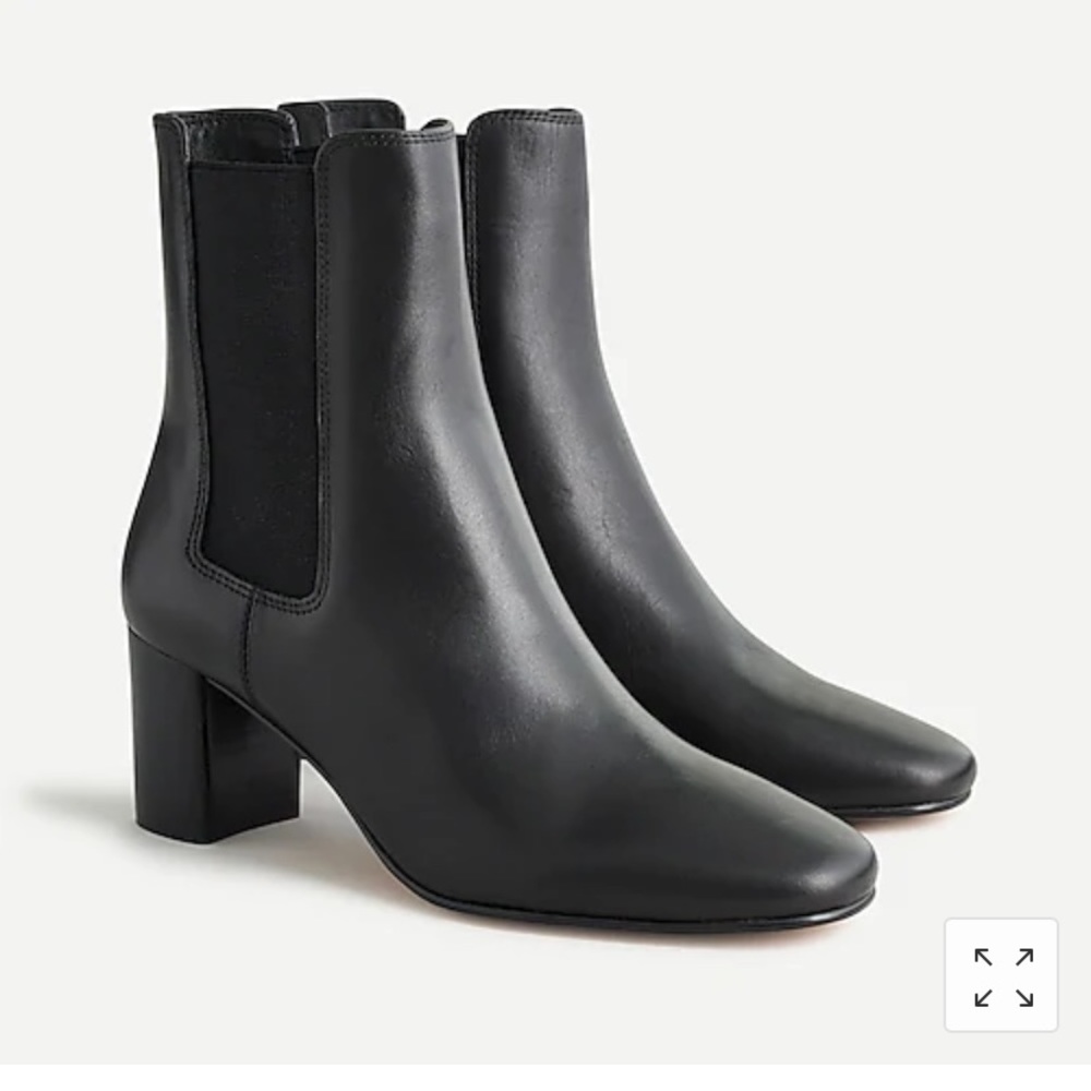 Brand New JCrew Black Leather Boots